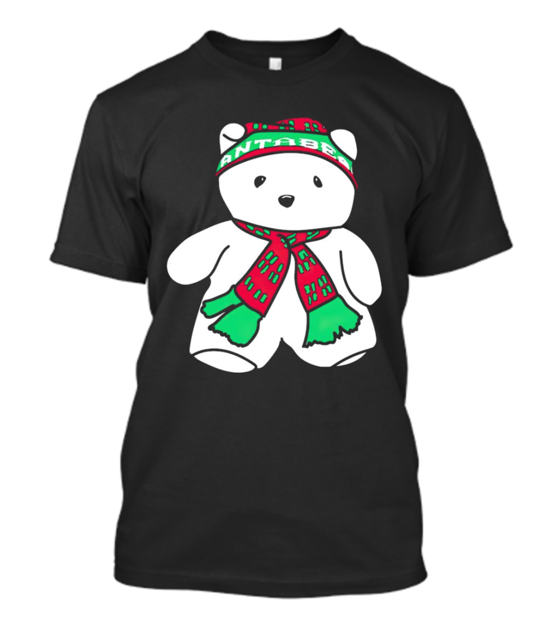 Santa Bear Minnesota Christmas Festive Holiday Teddy T-Shirt