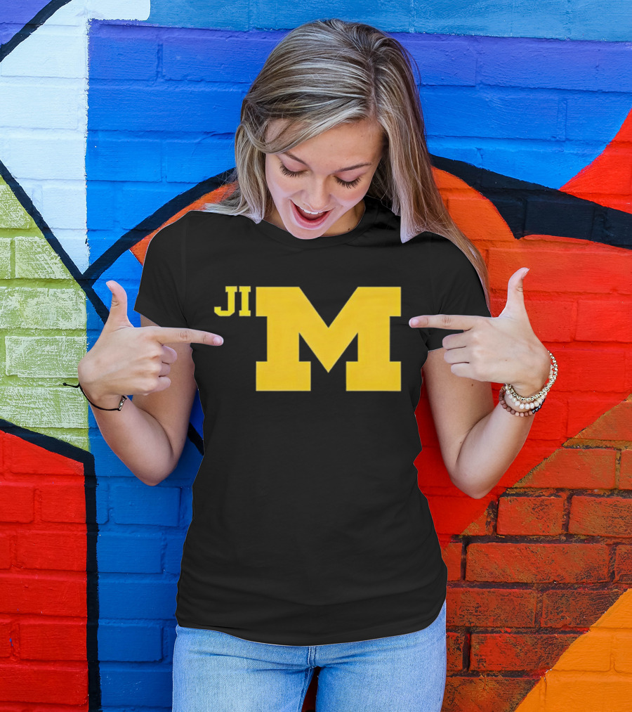 Jim Harbaugh Michigan Wolverines Big M T-Shirt
