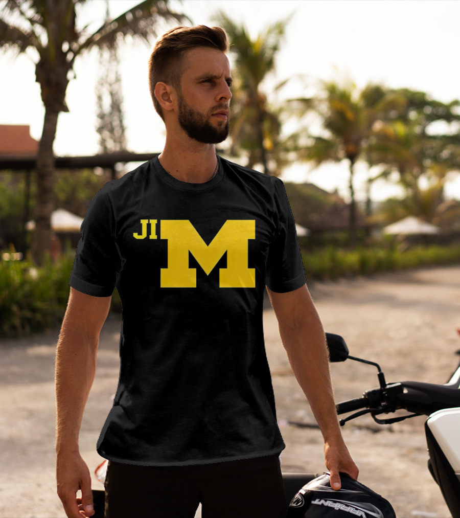 Jim Harbaugh Michigan Wolverines Big M T-Shirt