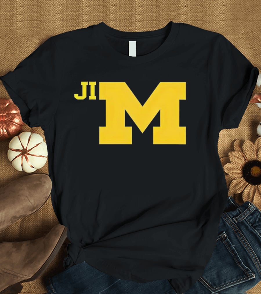 Jim Harbaugh Michigan Wolverines Big M T-Shirt