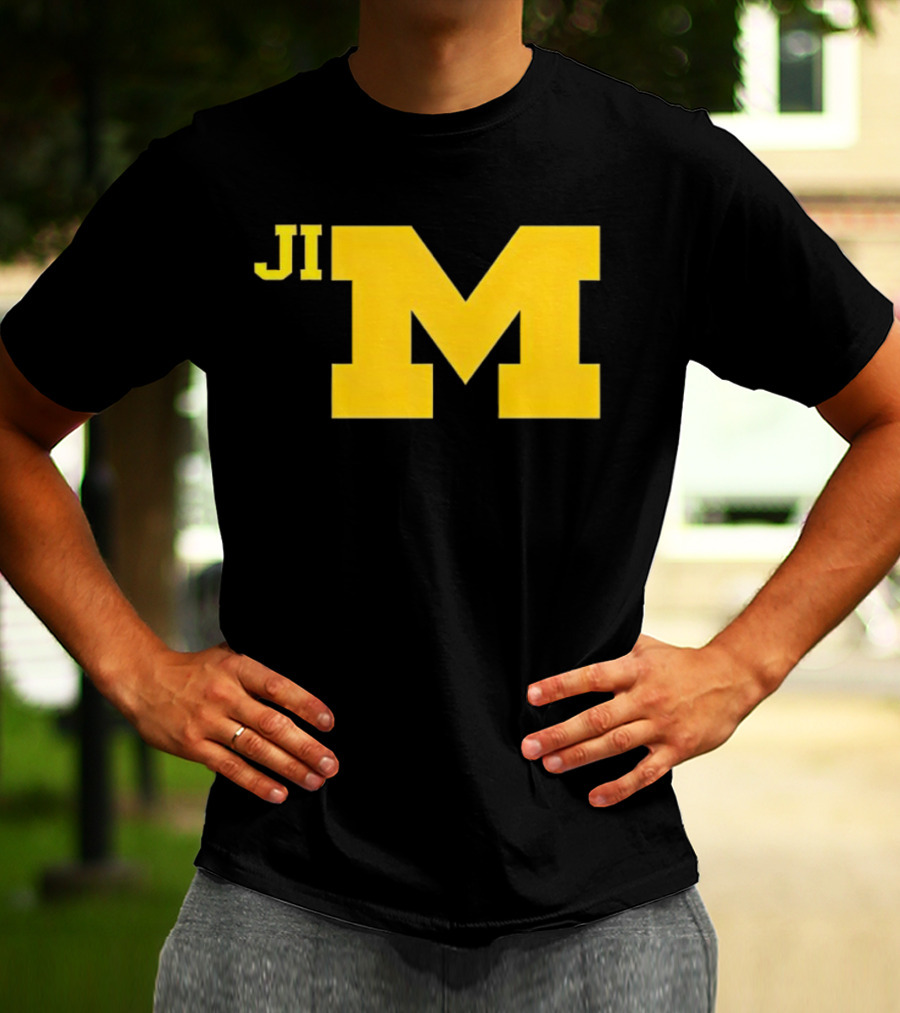 Jim Harbaugh Michigan Wolverines Big M T-Shirt