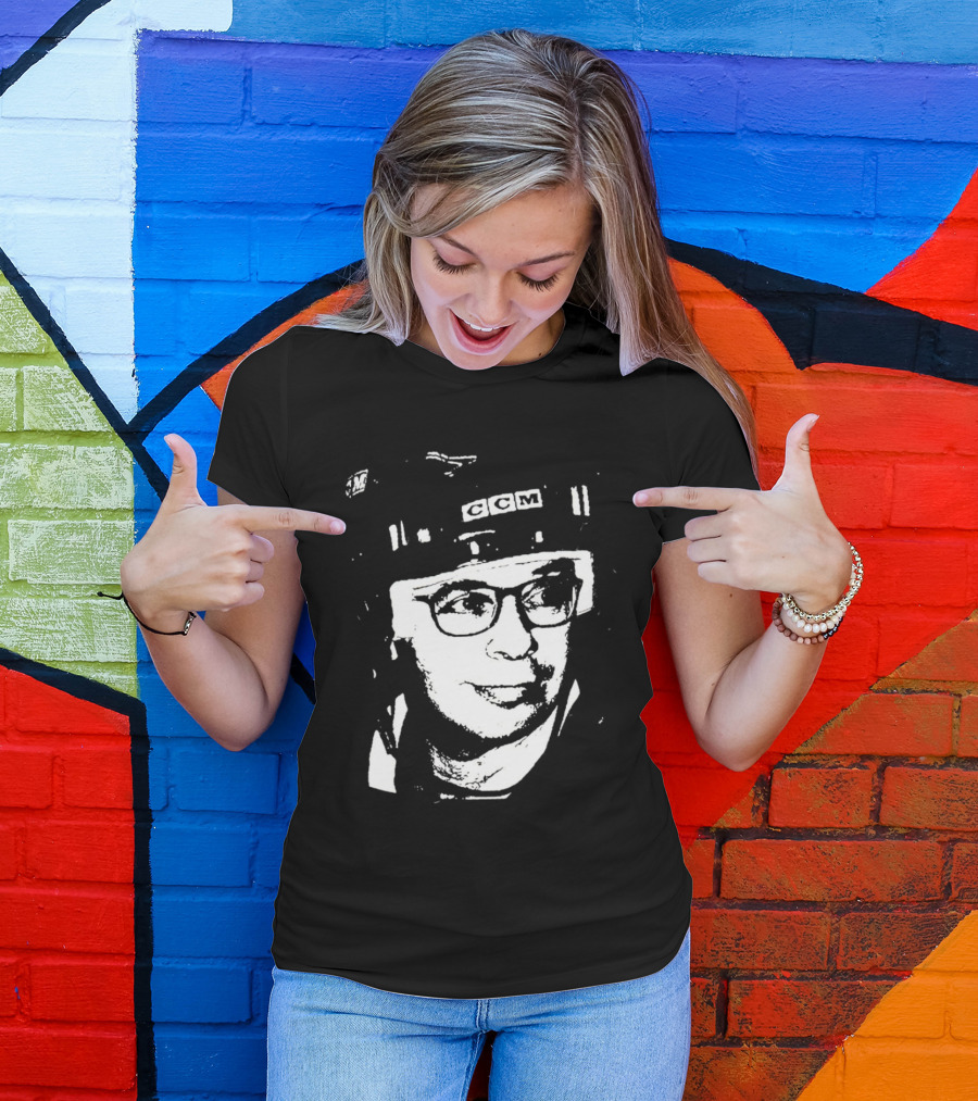 Rick Moranis CCM Hockey Helmet Iconic T-Shirt