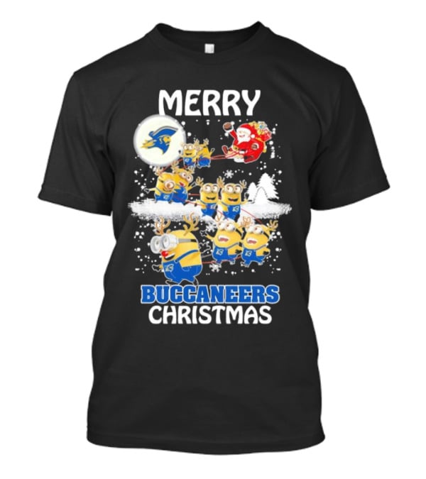 Merry Buccaneers Christmas Minions East Tennessee State Santa T-Shirt