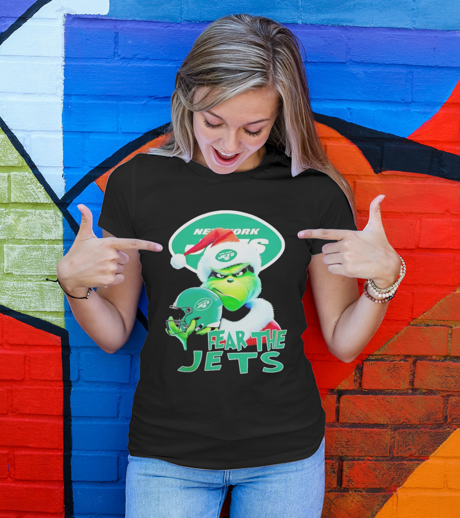 New York Jets Grinch Fear The Jets Christmas T-Shirt