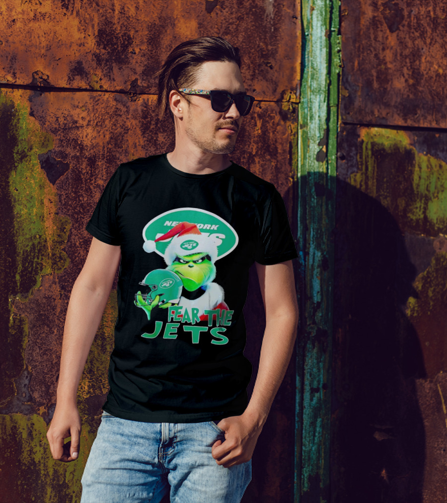 New York Jets Grinch Fear The Jets Christmas T-Shirt