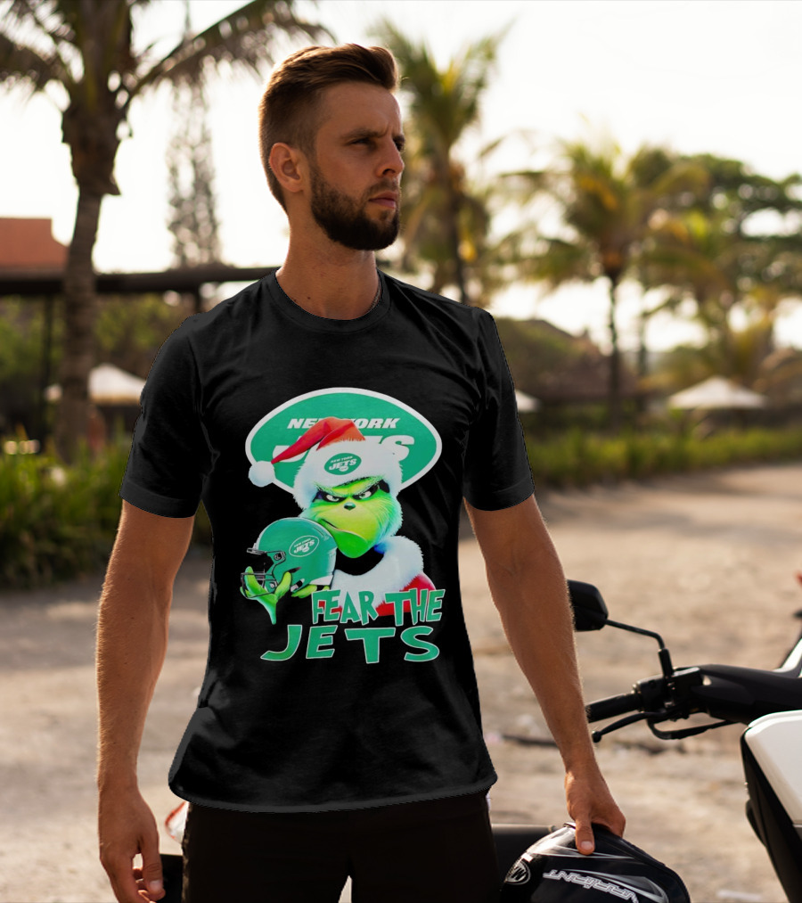 New York Jets Grinch Fear The Jets Christmas T-Shirt