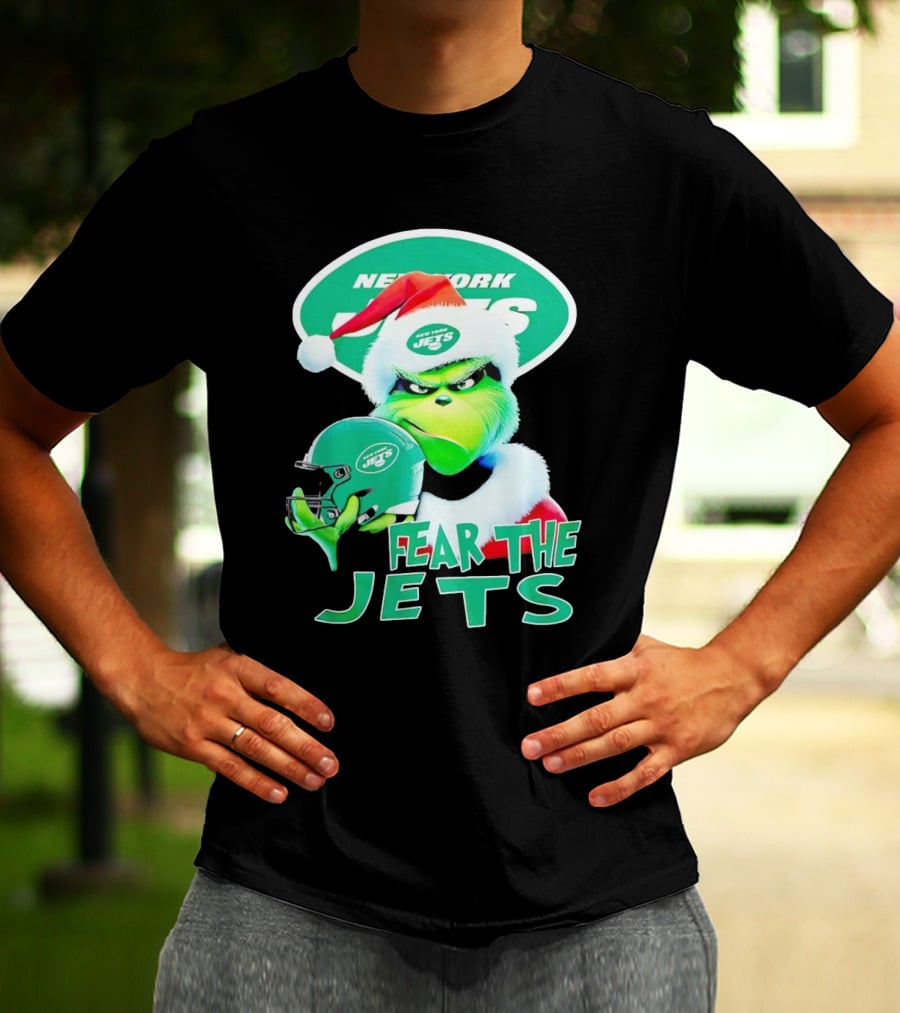 New York Jets Grinch Fear The Jets Christmas T-Shirt