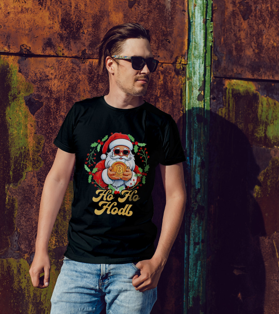 Ho Ho Hodl Santa Bitcoin Christmas T-Shirt