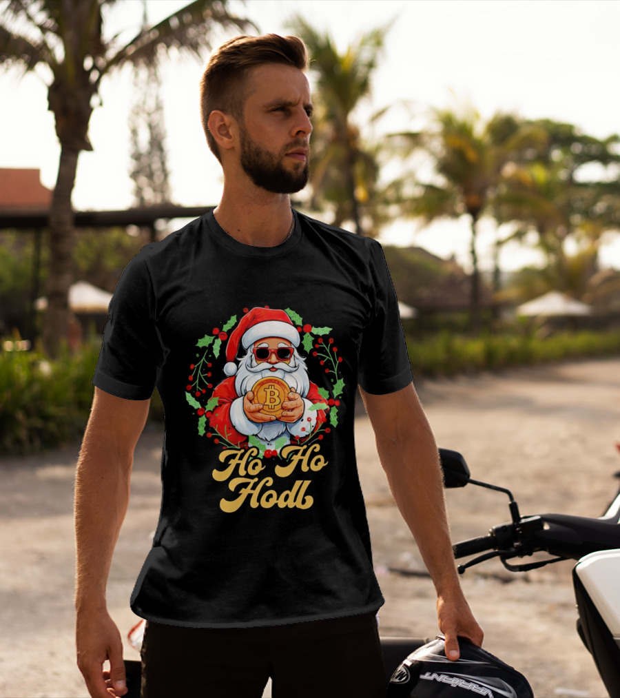 Ho Ho Hodl Santa Bitcoin Christmas T-Shirt