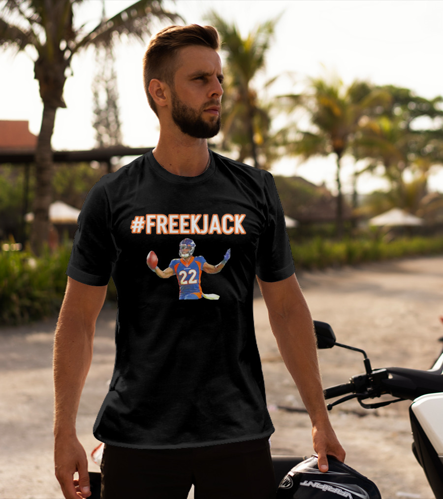 Mile High #FreeKJack Football Player 22 T-Shirt