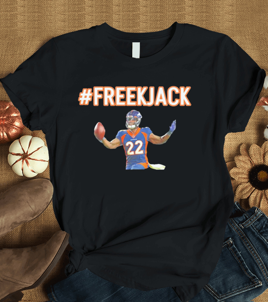 Mile High #FreeKJack Football Player 22 T-Shirt