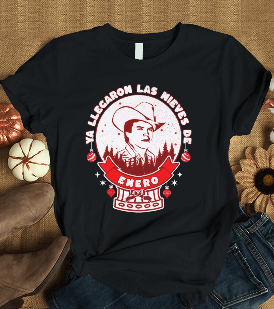 Chalino Sanchez Ya Llegaron Las Nieves De Enero Enero Christmas T-Shirt