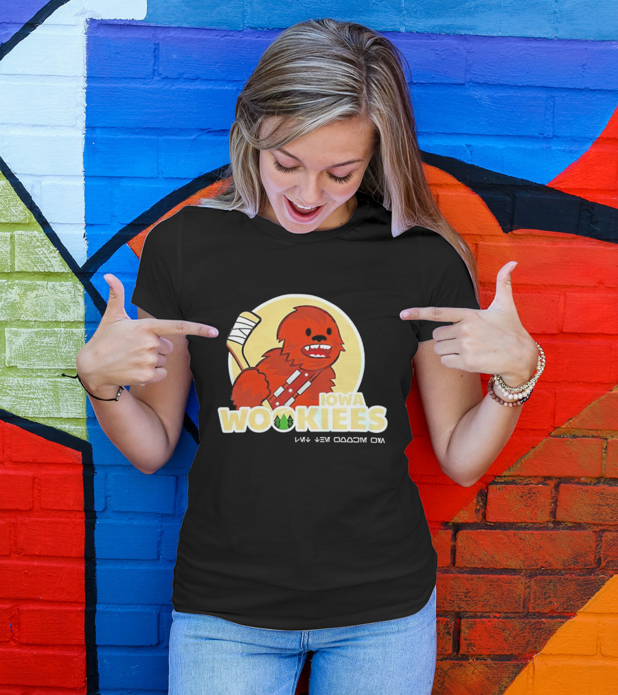 Iowa Wookiees Hockey Team Chewbacca Inspired Sports T-Shirt