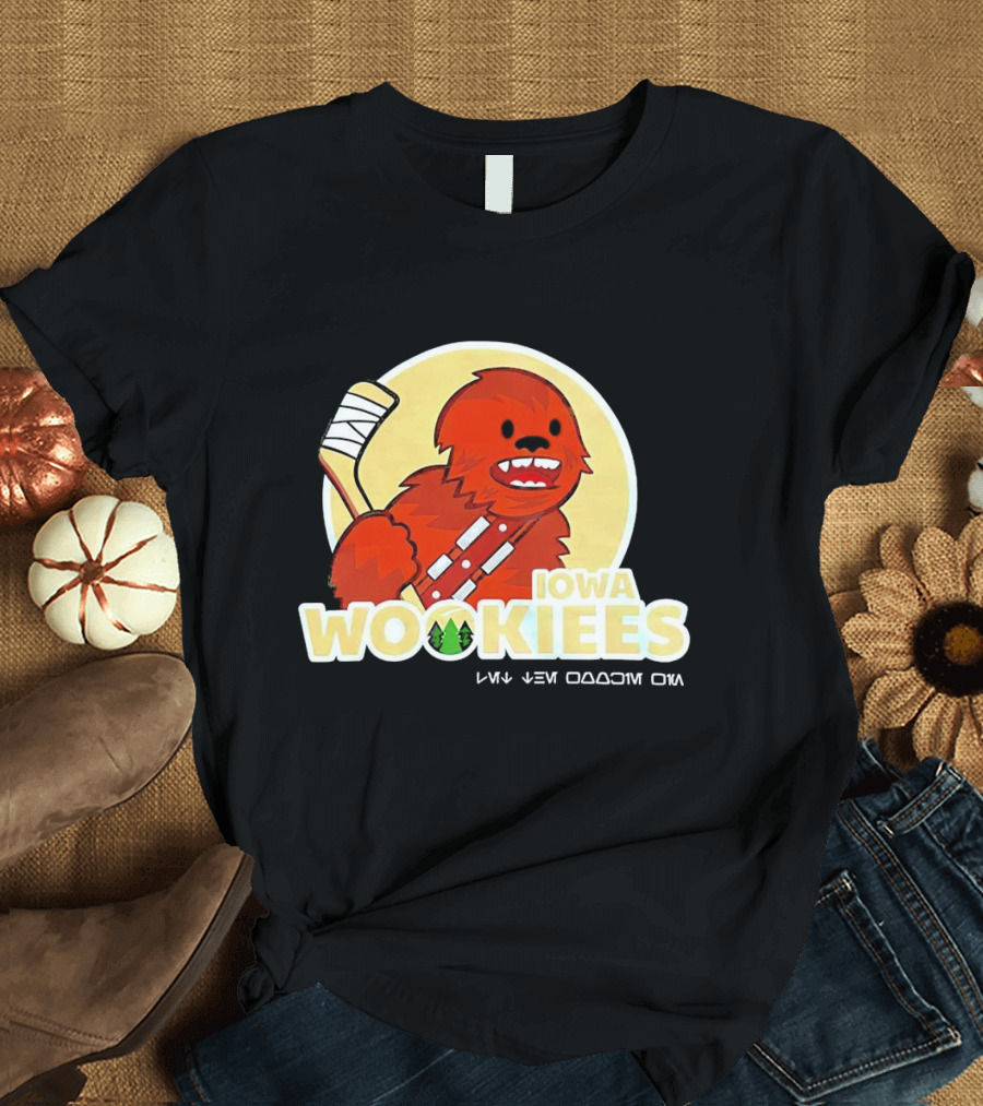 Iowa Wookiees Hockey Team Chewbacca Inspired Sports T-Shirt