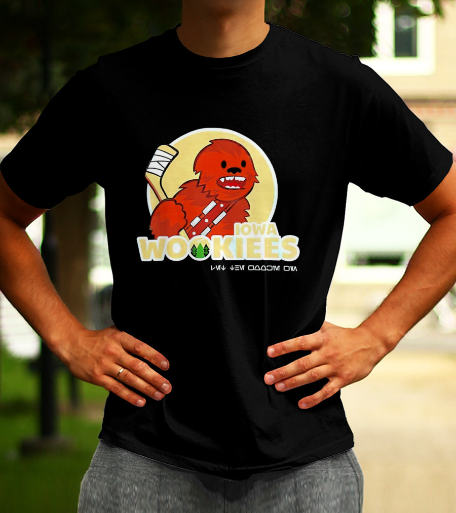 Iowa Wookiees Hockey Team Chewbacca Inspired Sports T-Shirt