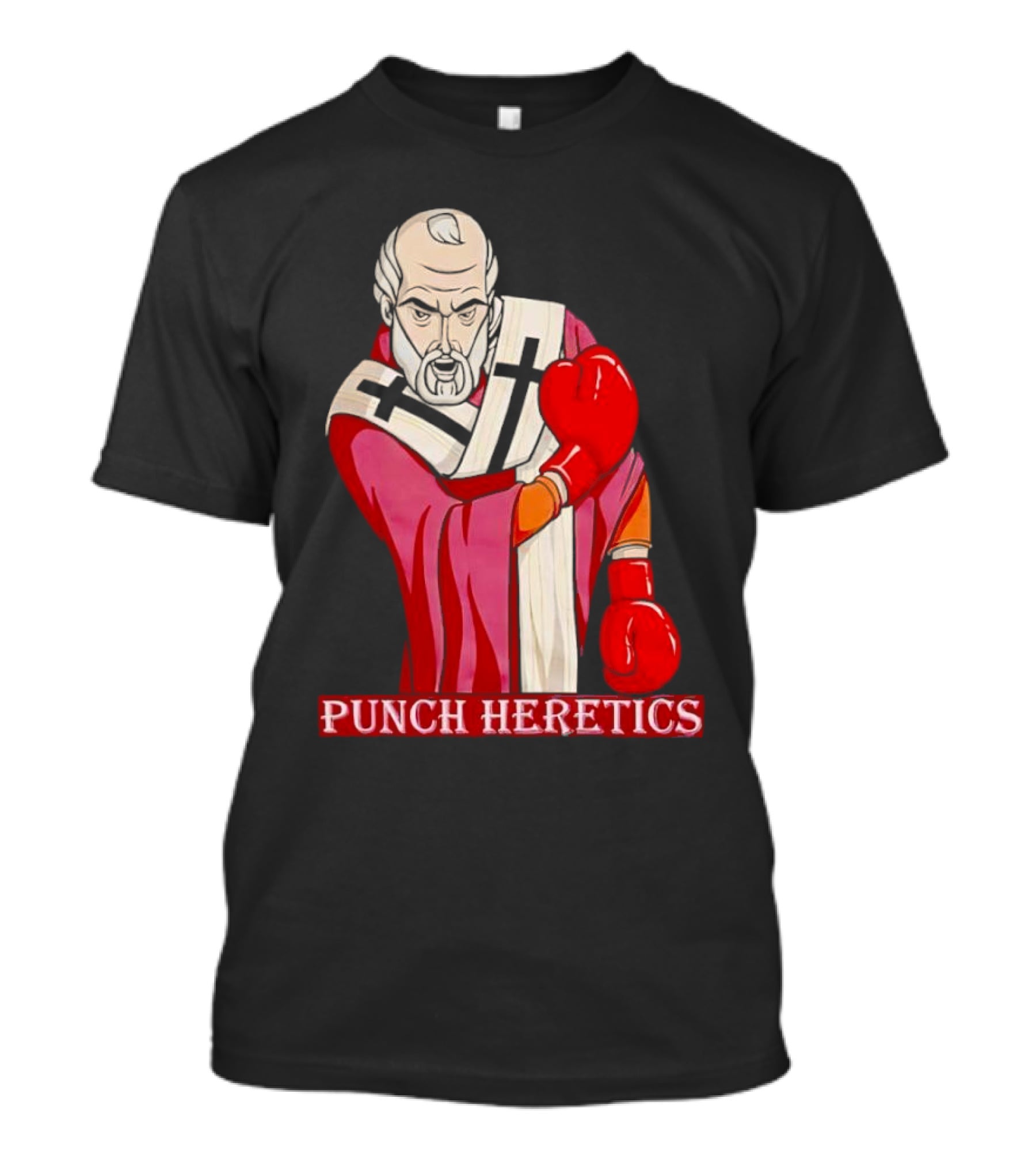 Punch Heretics Boxing Bishop Iconic T-Shirt
