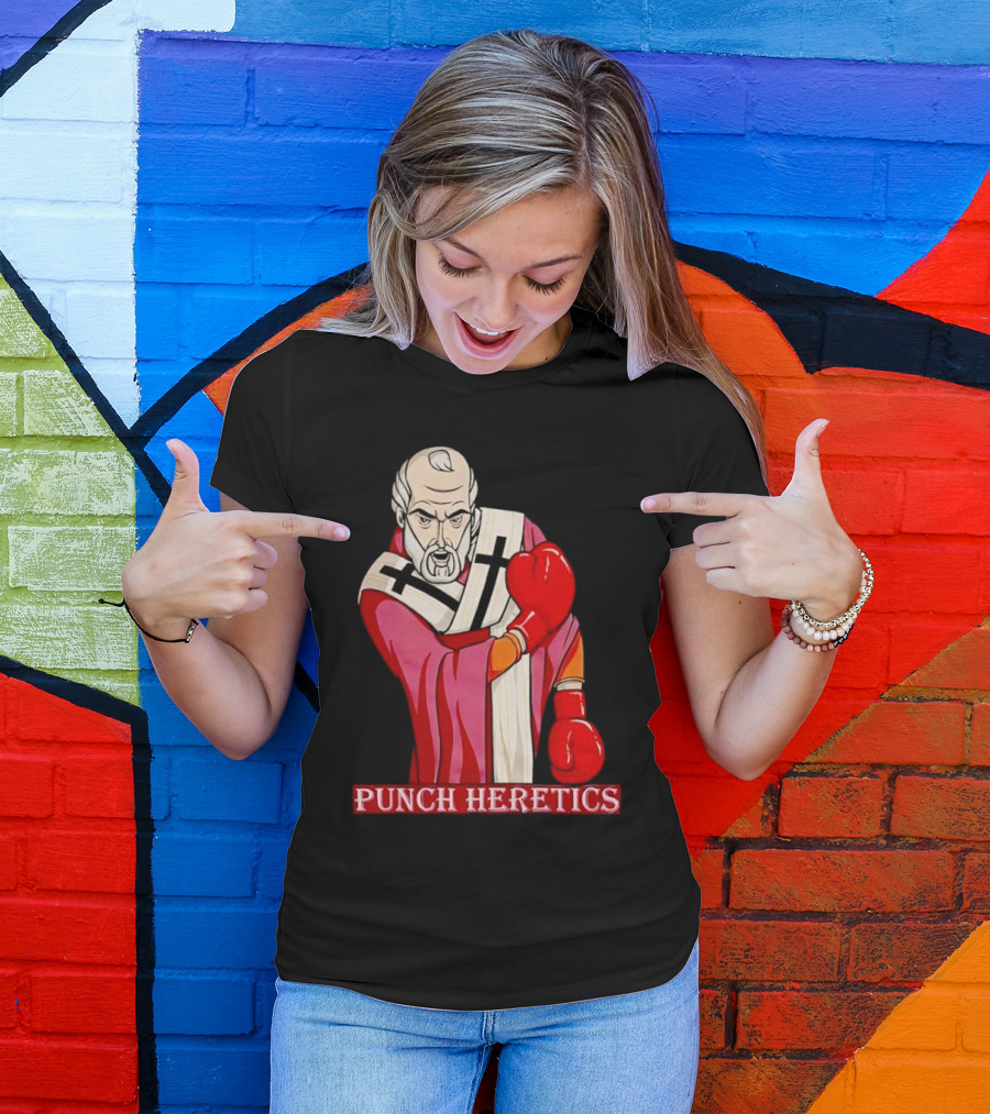Punch Heretics Boxing Bishop Iconic T-Shirt