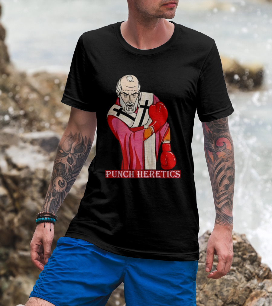 Punch Heretics Boxing Bishop Iconic T-Shirt