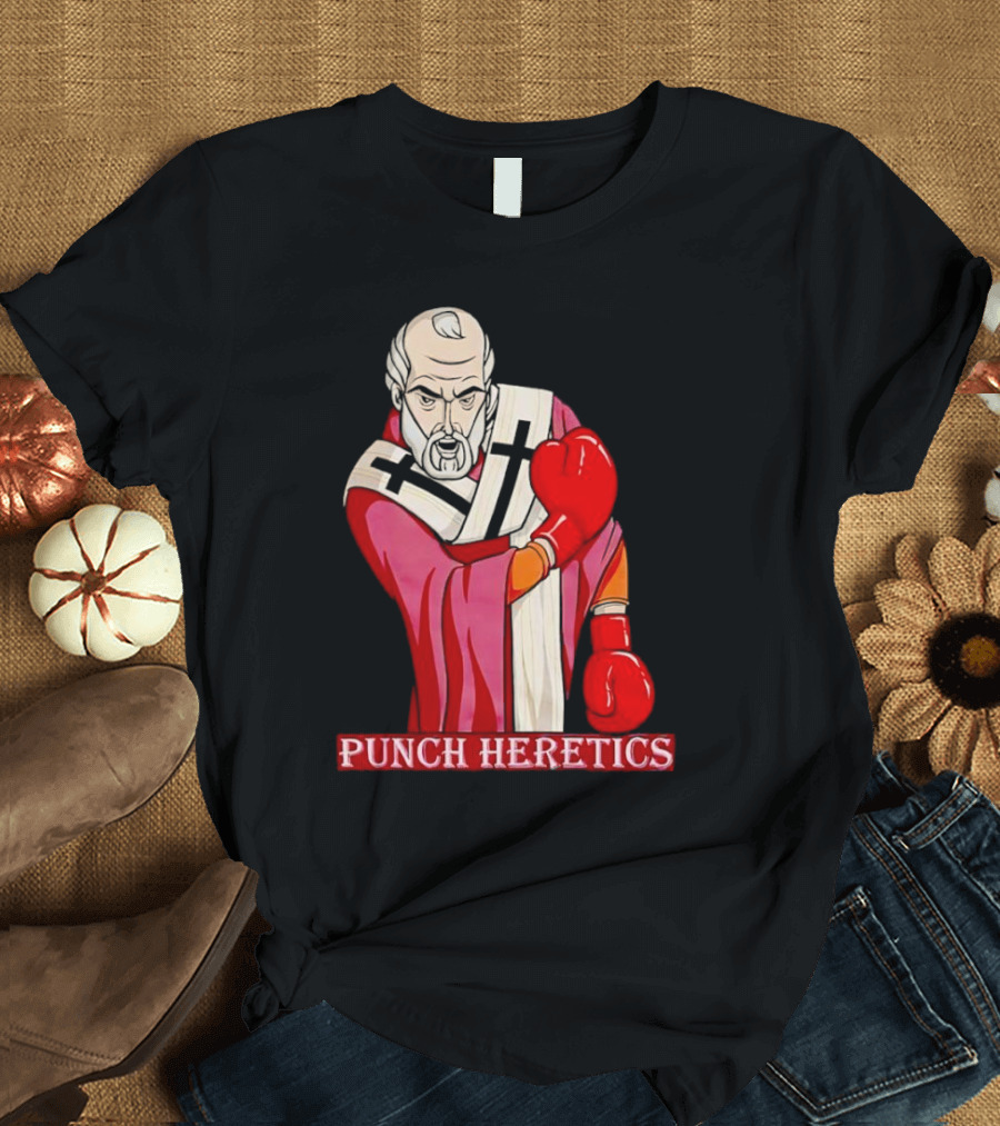 Punch Heretics Boxing Bishop Iconic T-Shirt
