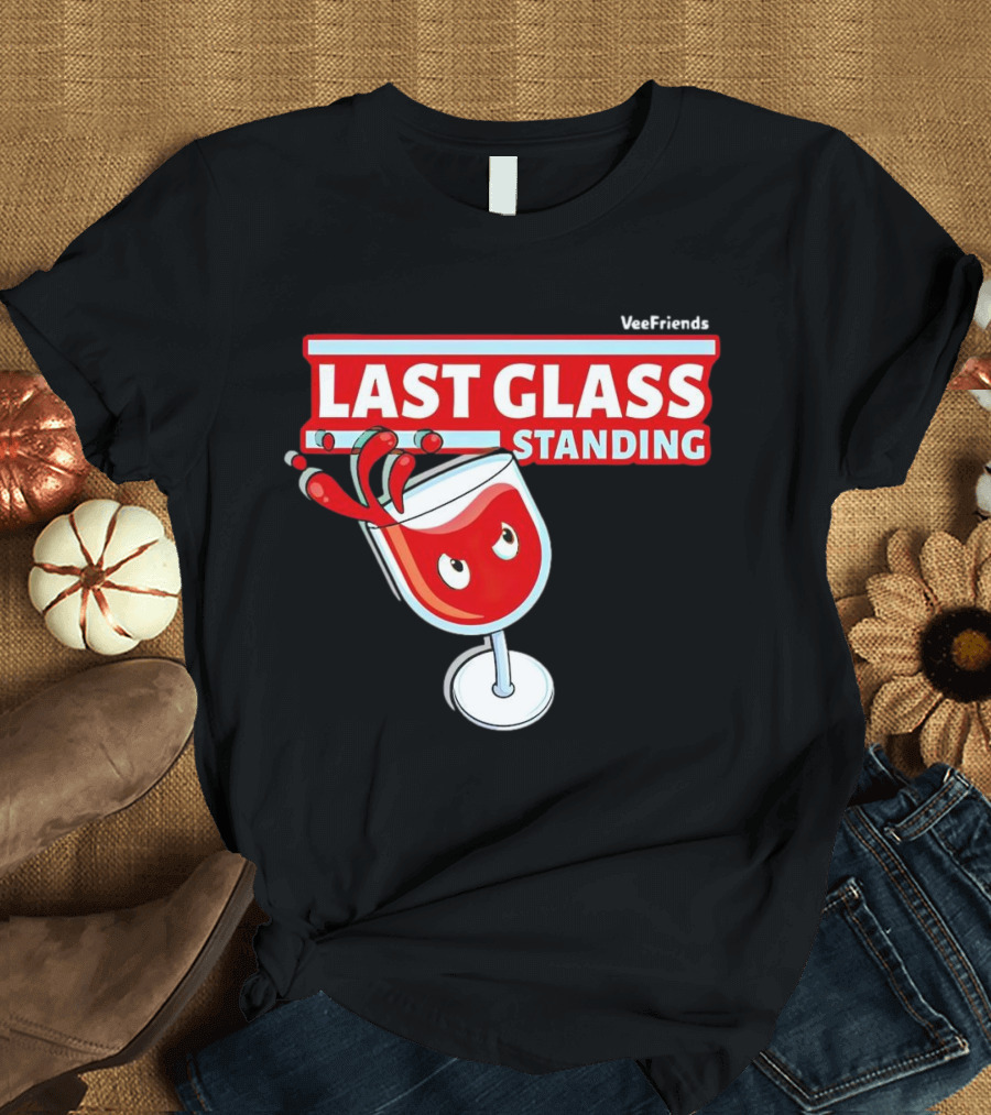 VeeFriends Last Glass Standing Wine Glass Character T-Shirt
