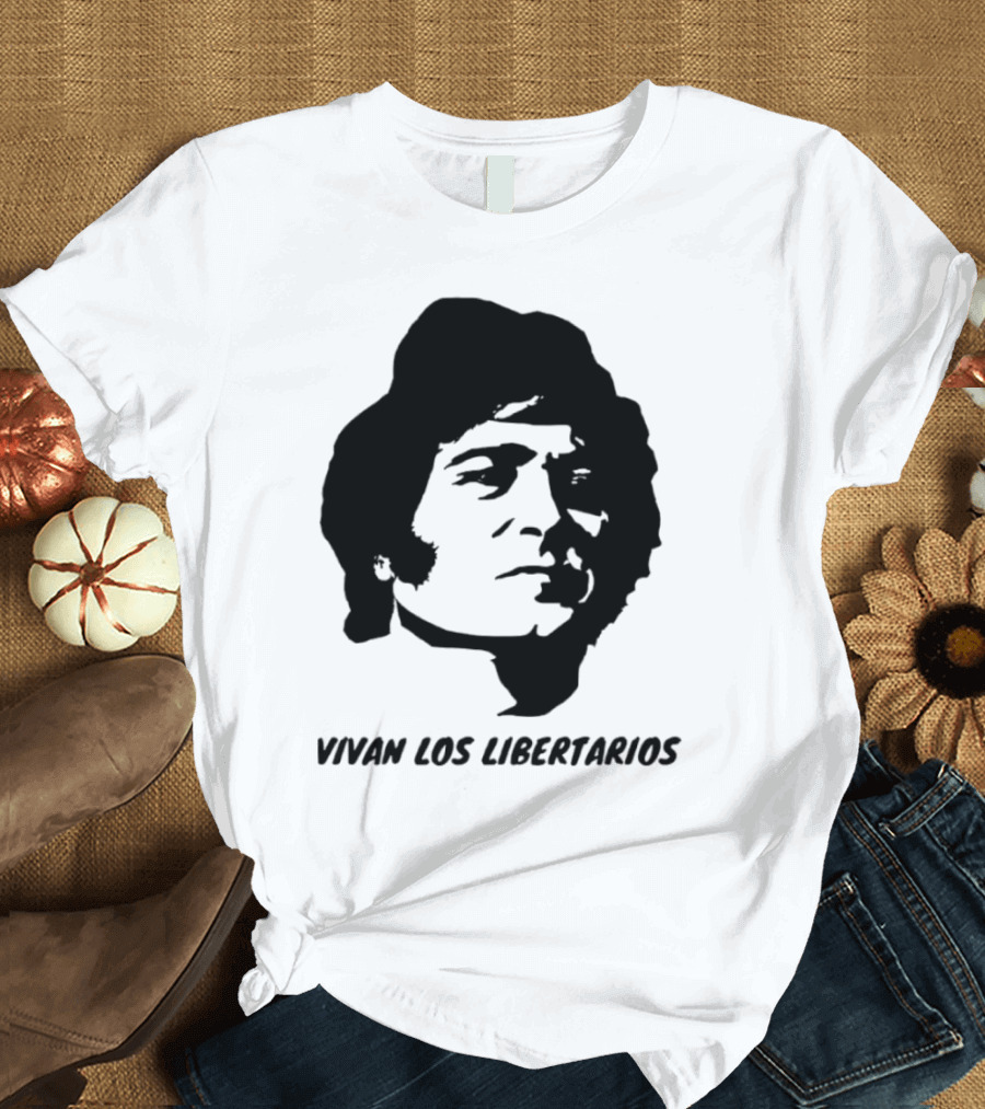 Javier Milei Vivan Los Libertarios Argentina Libertarian Movement T-Shirt