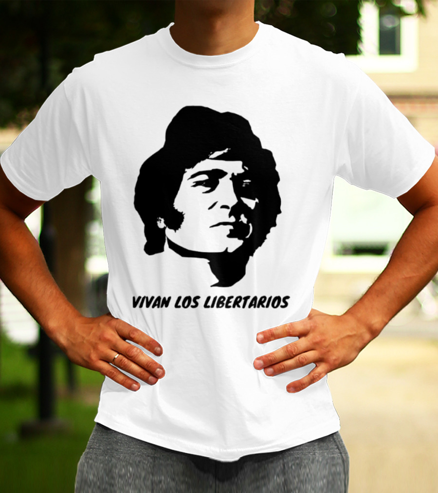 Javier Milei Vivan Los Libertarios Argentina Libertarian Movement T-Shirt