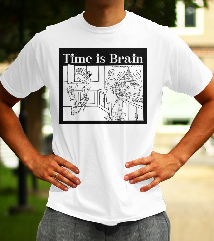 Time Is Brain Kitchen Scene Classic T-Shirt