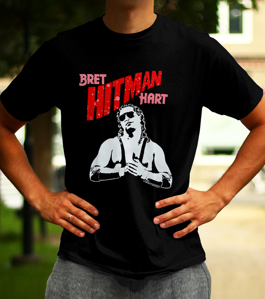 Bret Hitman Hart Wrestling Iconic T-Shirt