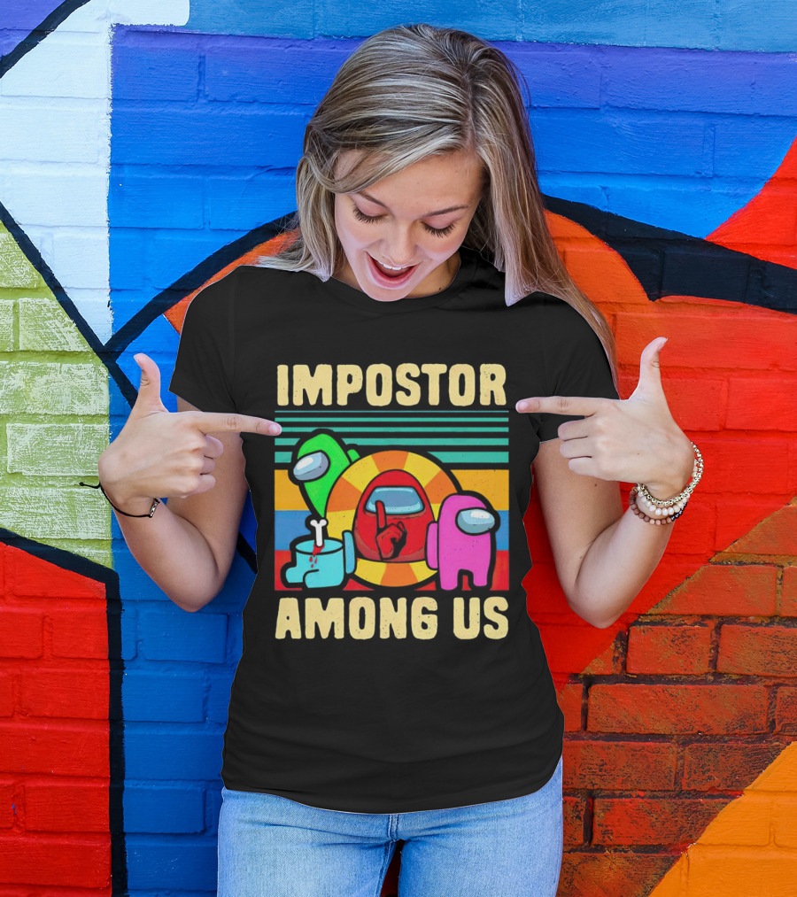 IMPOSTOR AMONG US Retro Crewmate T-Shirt