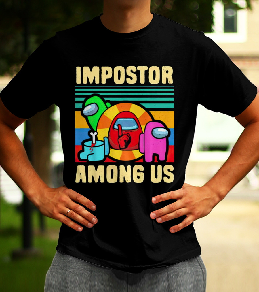 IMPOSTOR AMONG US Retro Crewmate T-Shirt