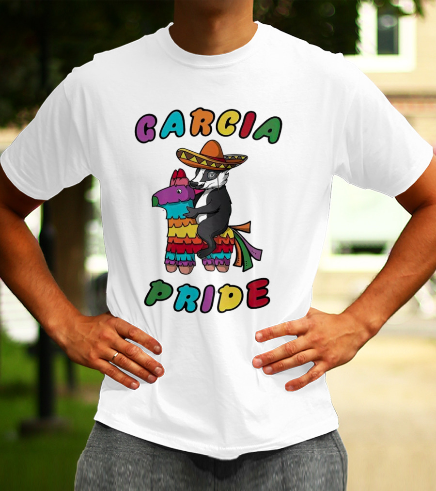 Garcia Pride Piñata Sombrero Rainbow Colors T-Shirt