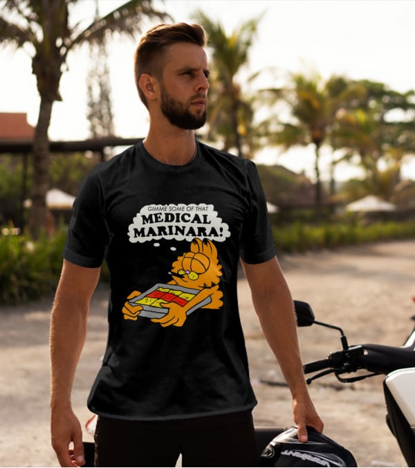 Garfield Gimme Some Of That Medical Marinara With Lasagna T-Shirt