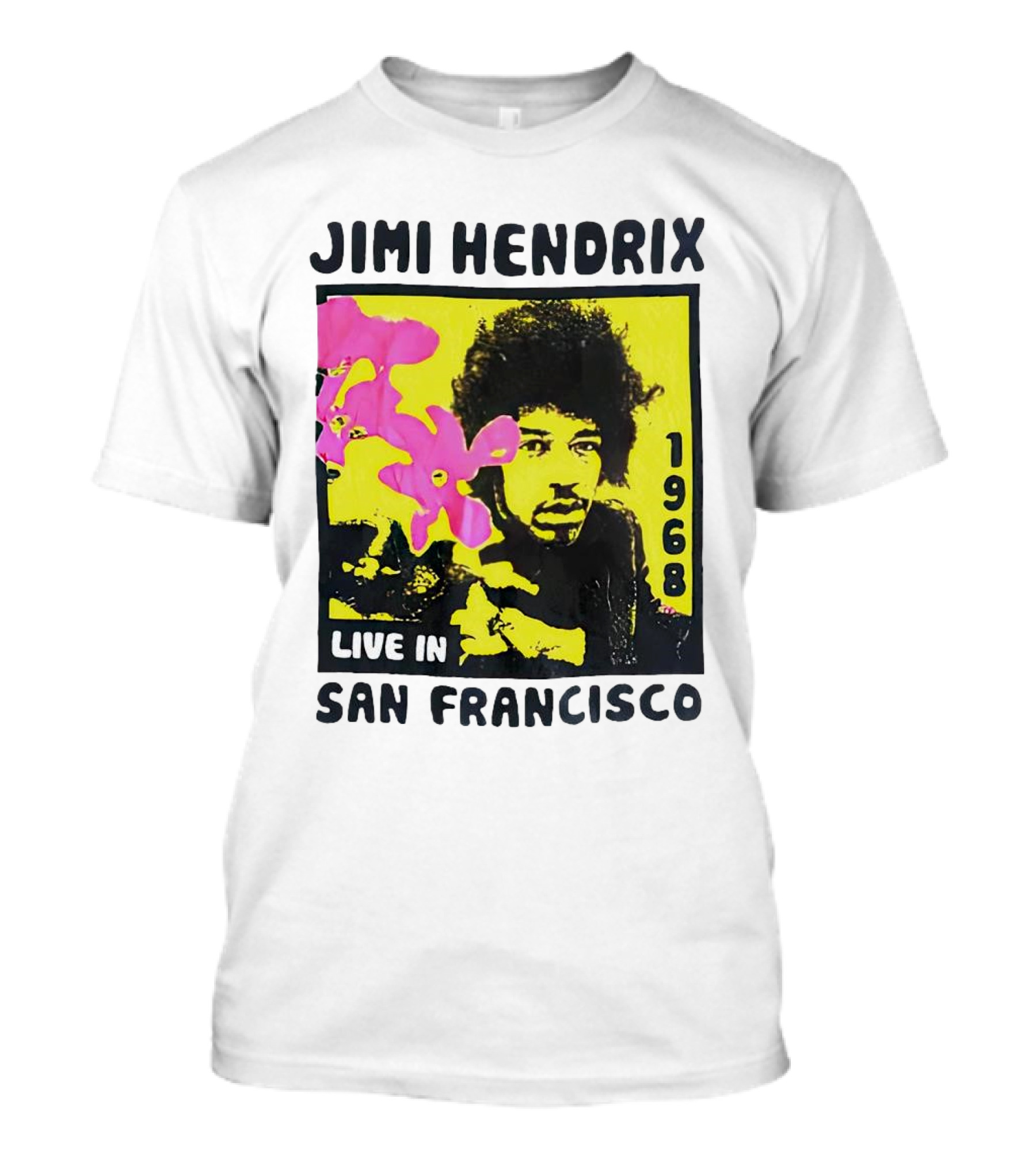 Jimi Hendrix Live In San Francisco 1968 T-Shirt