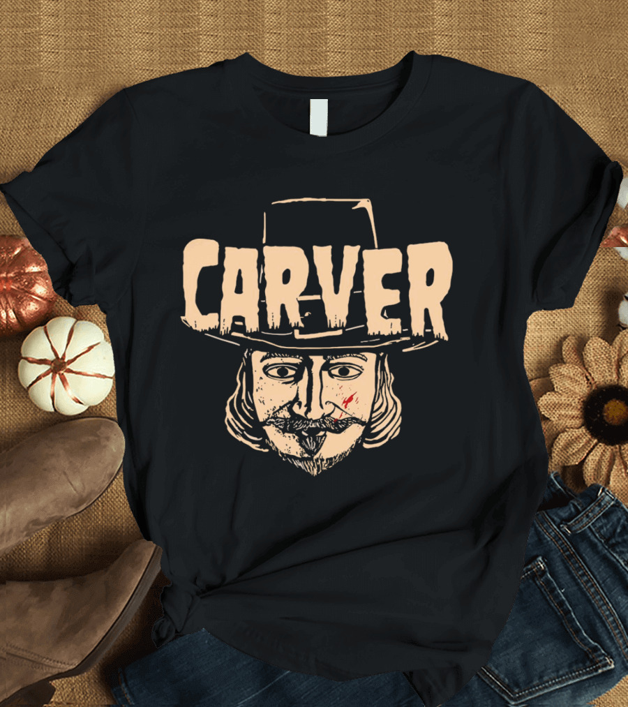 Carver John Carver Happy Thanksgiving T-Shirt
