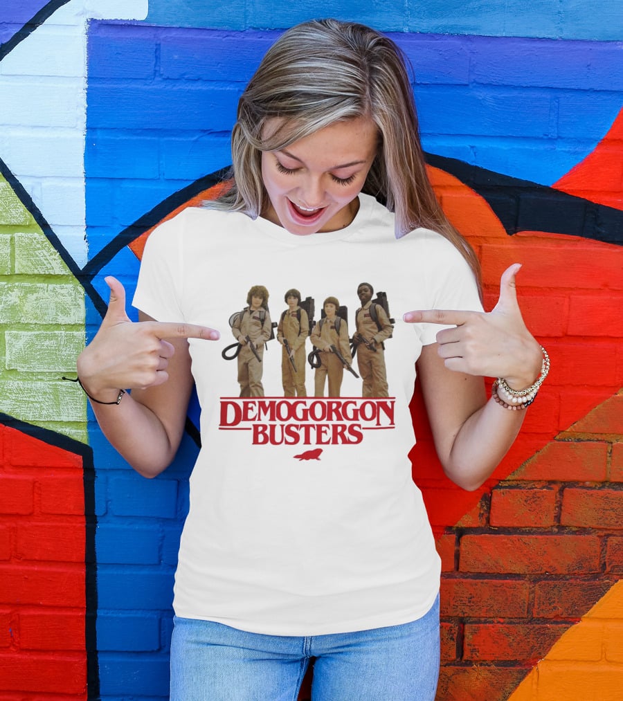 Cleveland Browns Stranger Things Demogorgon Busters Ghostbusters T-Shirt