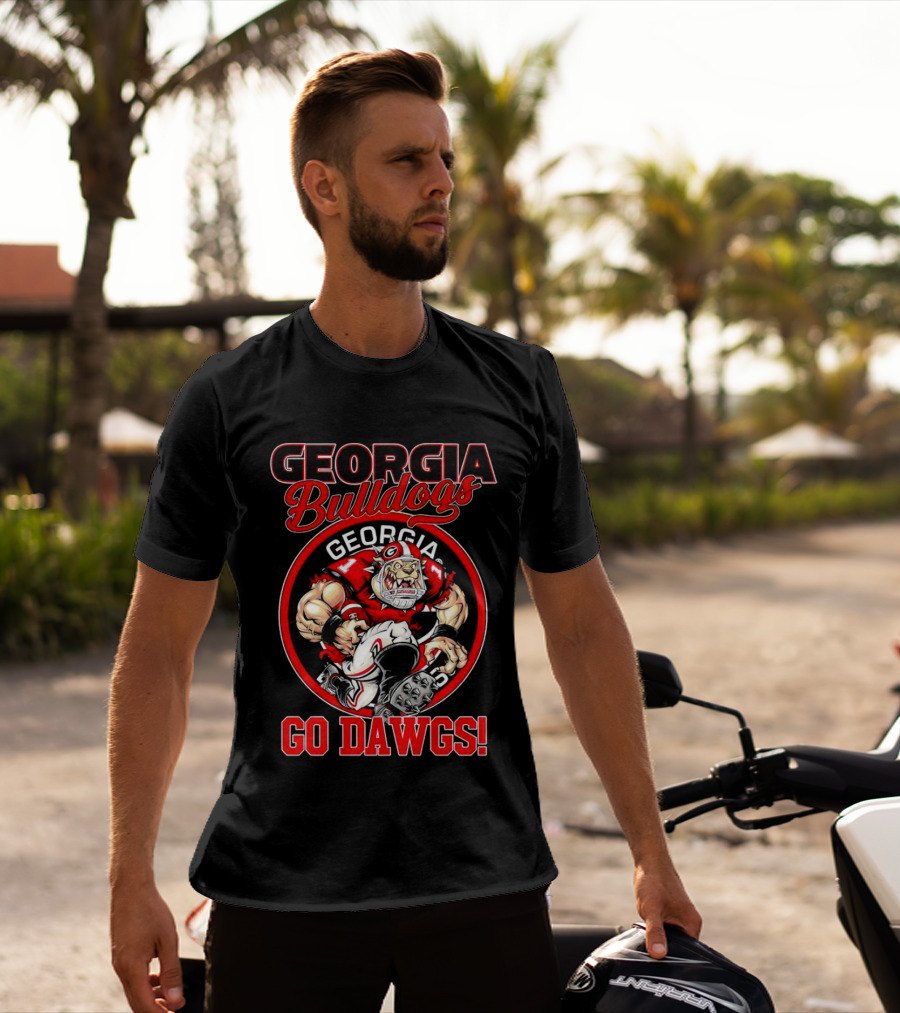 Georgia Bulldogs Go Dawgs Bulldog Mascot Georgia Football T-Shirt