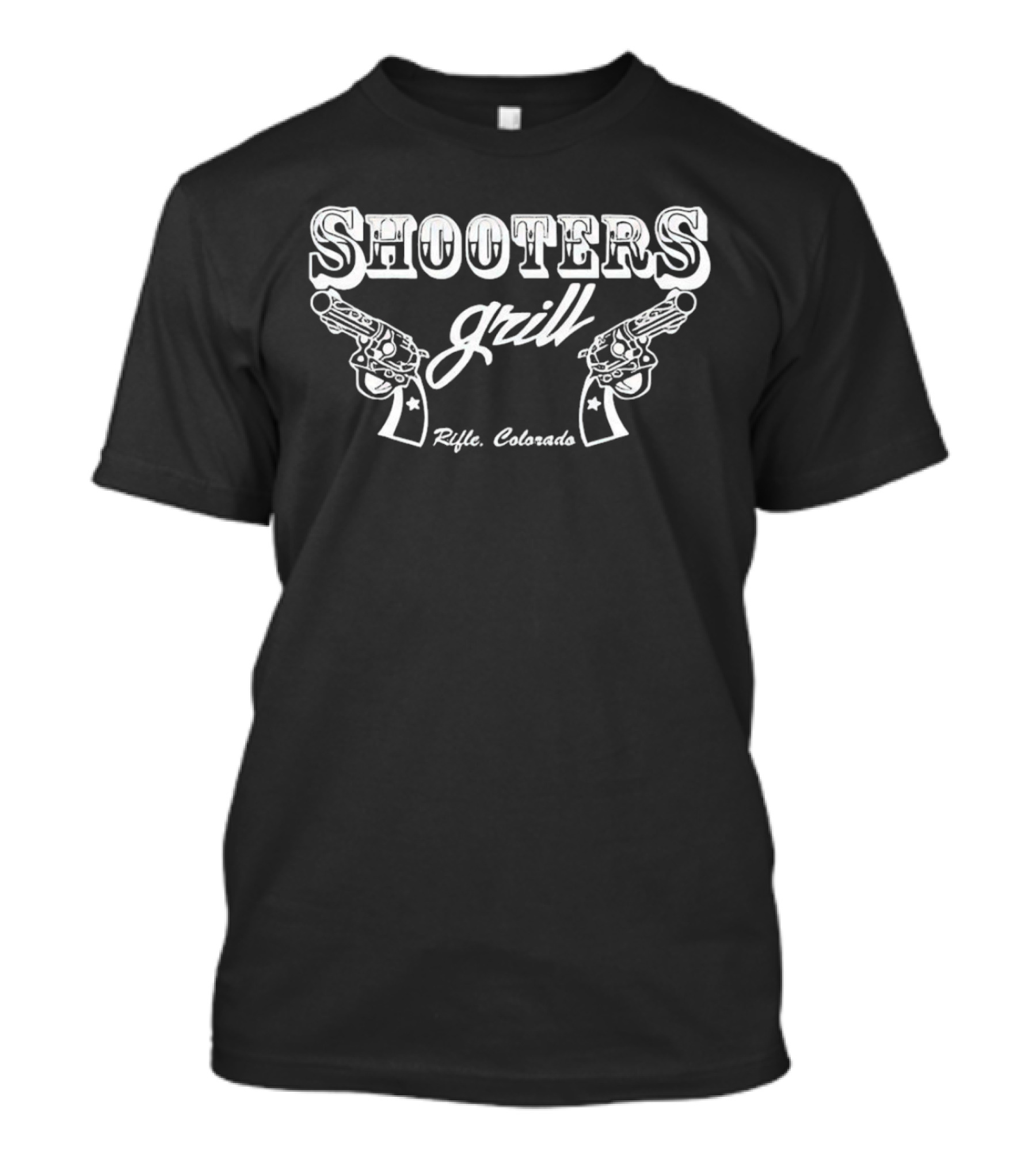 Shooters Grill Rifle Colorado Vintage Revolver T-Shirt