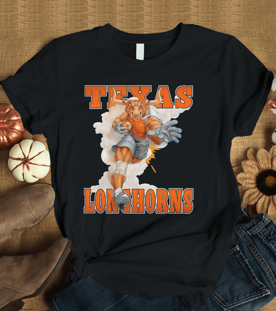 Texas Longhorns Mascot Charging Forward T-Shirt