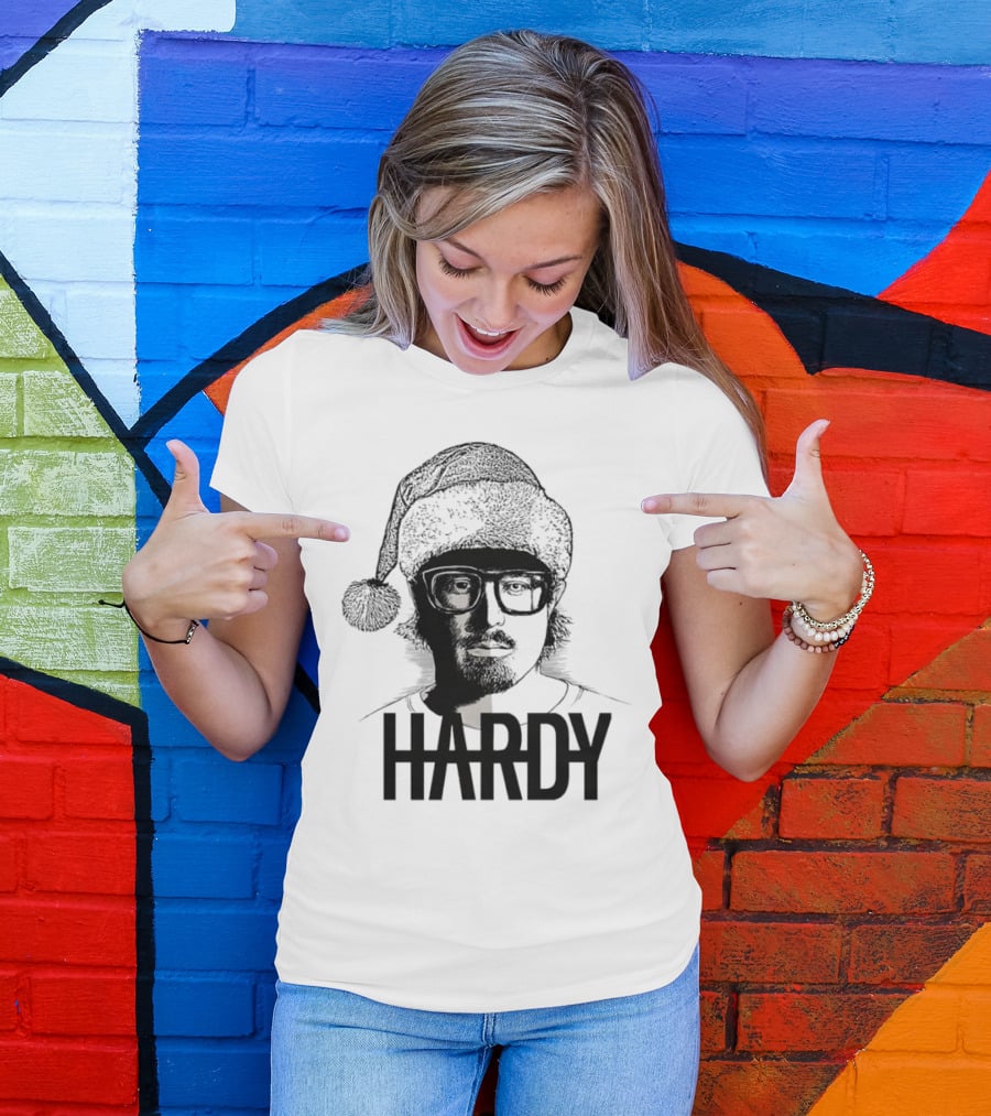 HARDY Santa Hat Christmas T-Shirt