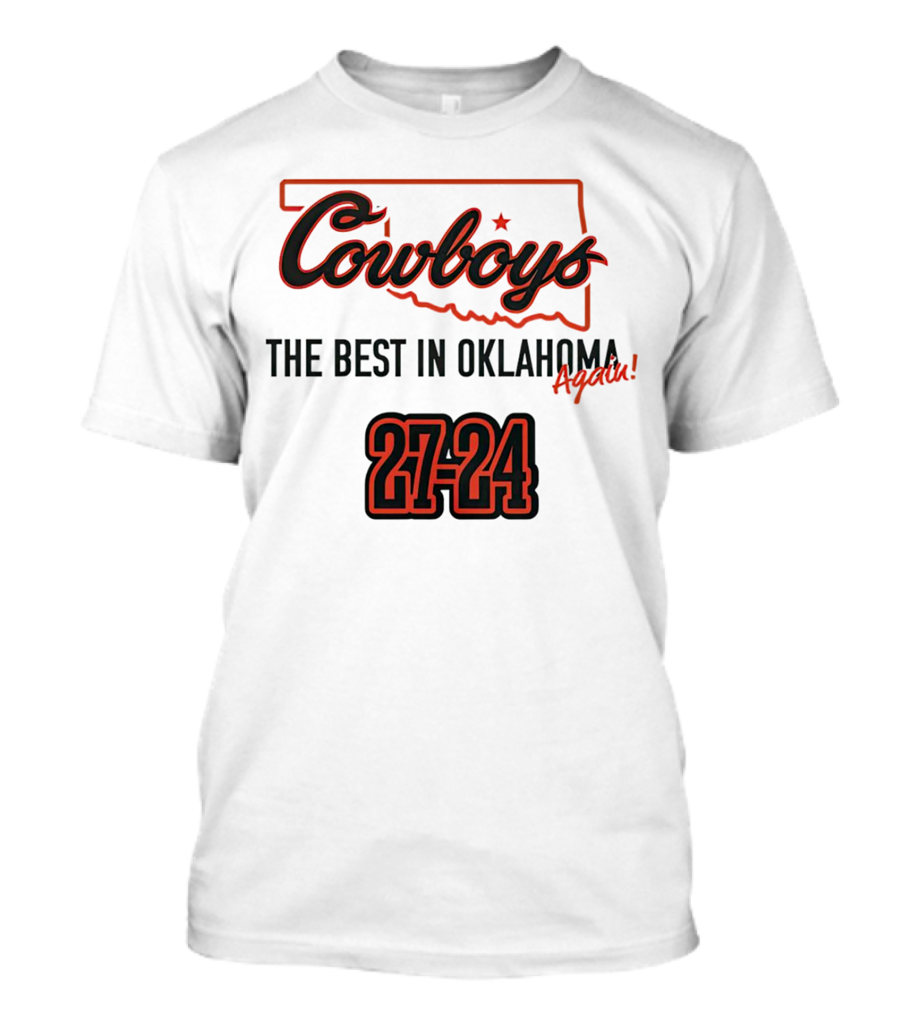 Cowboys 27-24 The Best In Oklahoma Again T-Shirt