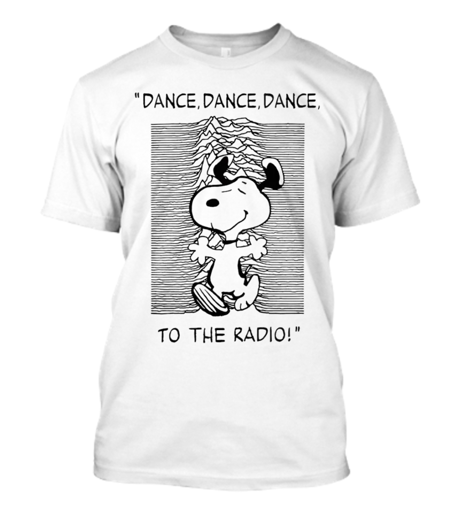 Snoopy Dance Dance Dance To The Radio Joy Division T-Shirt