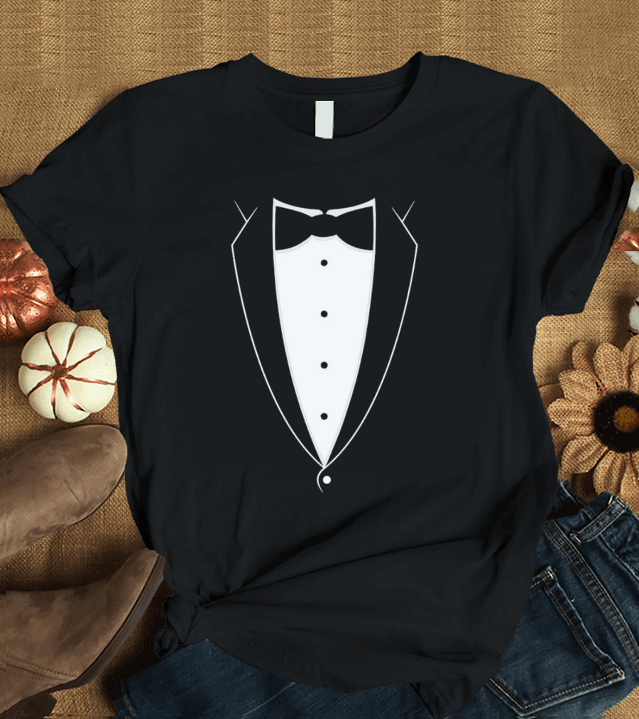 Bow Tie Tuxedo Suit Formal Attire T-Shirt