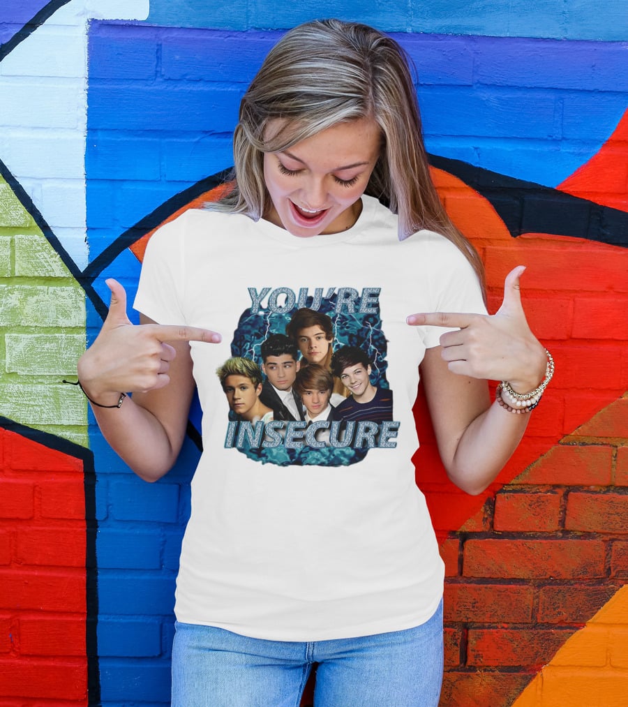 One Direction You're Insecure Lightning Band Members Collage T-Shirt