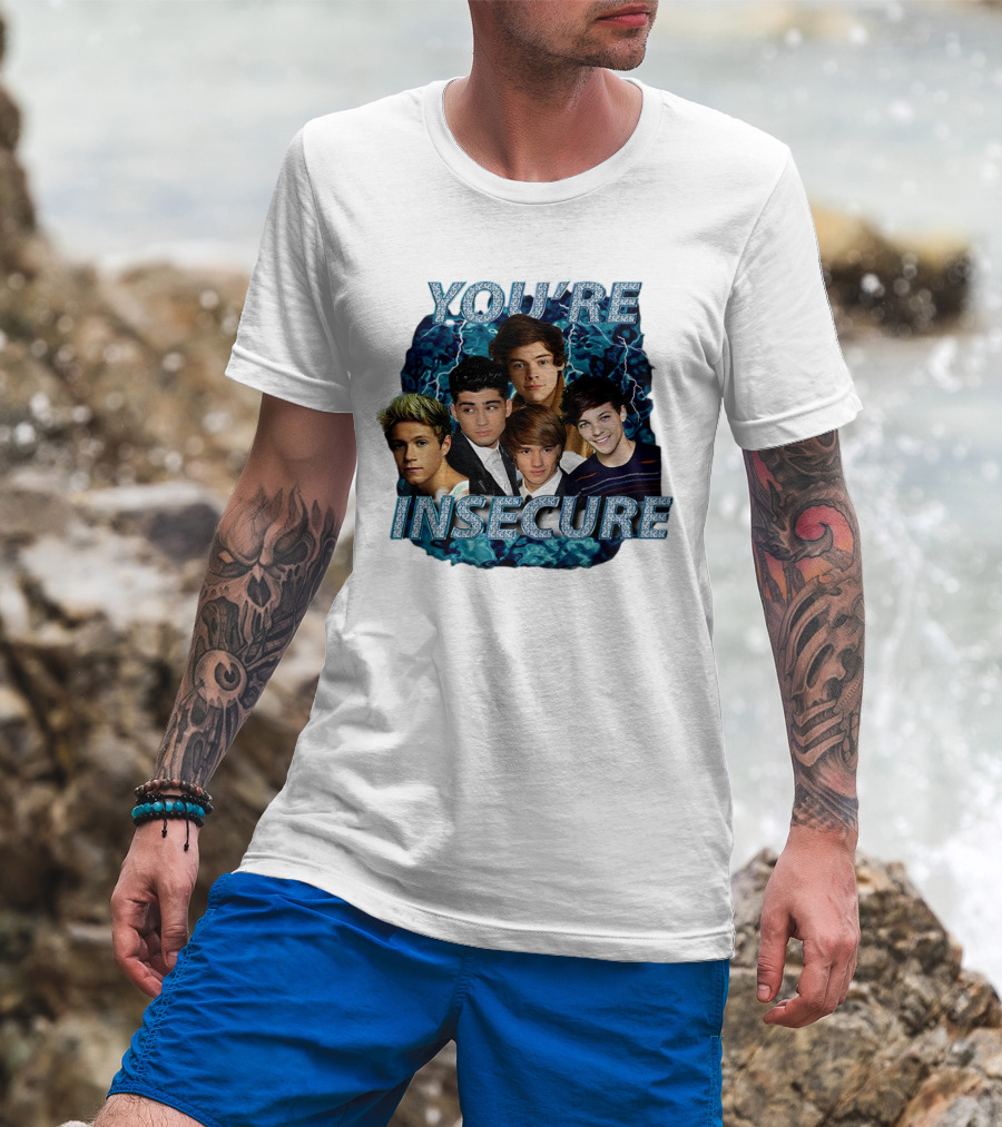 One Direction You're Insecure Lightning Band Members Collage T-Shirt