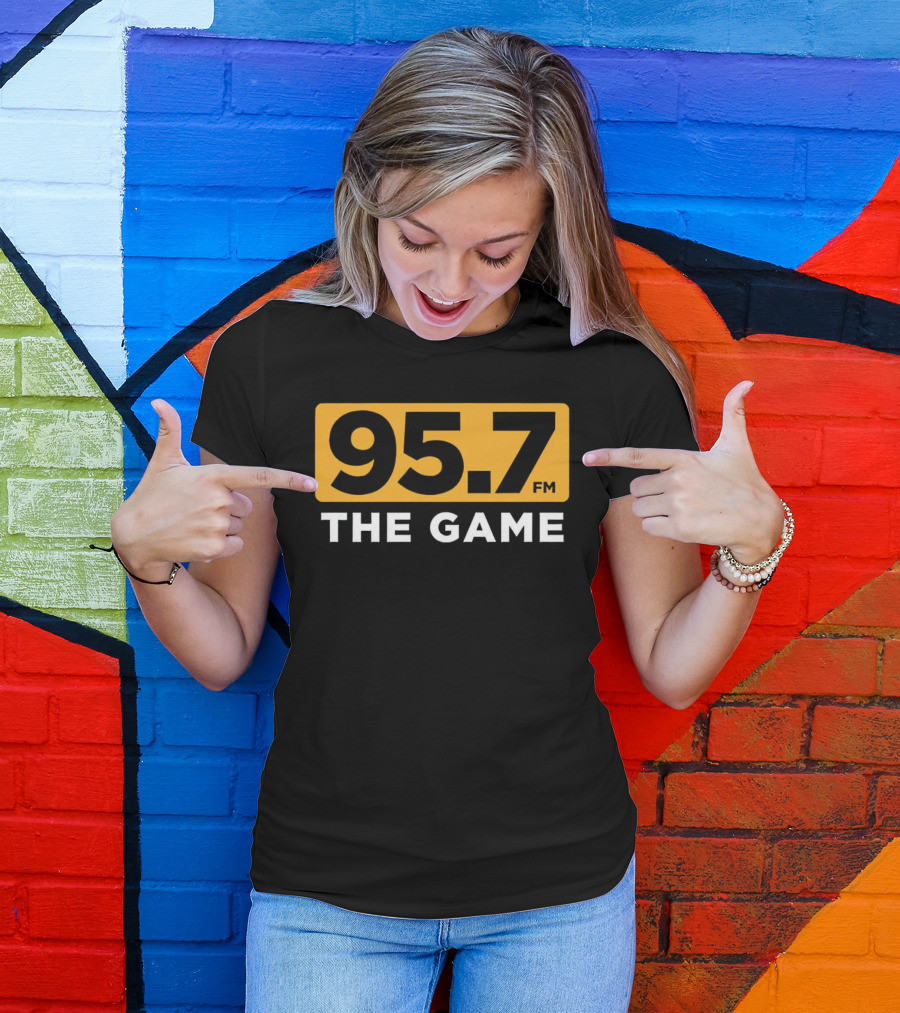 95.7 FM The Game Radio Station T-Shirt