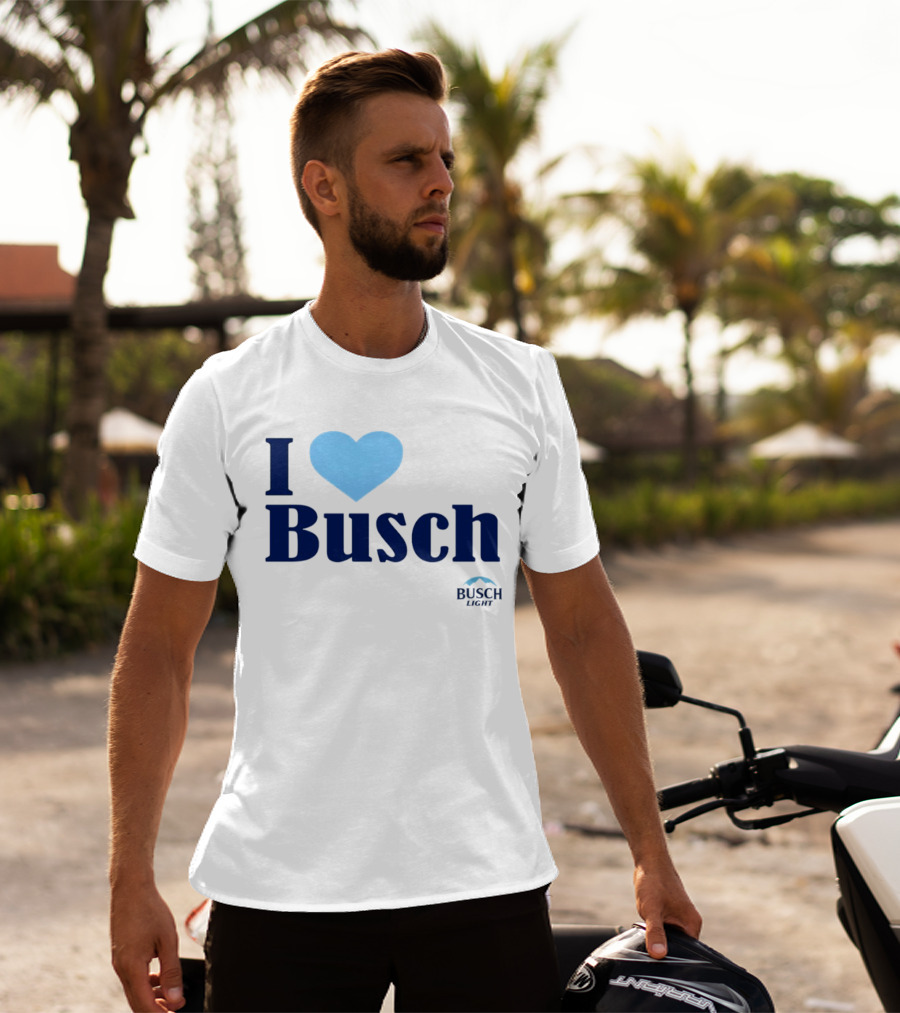 I Love Busch Light Busch Heart T-Shirt