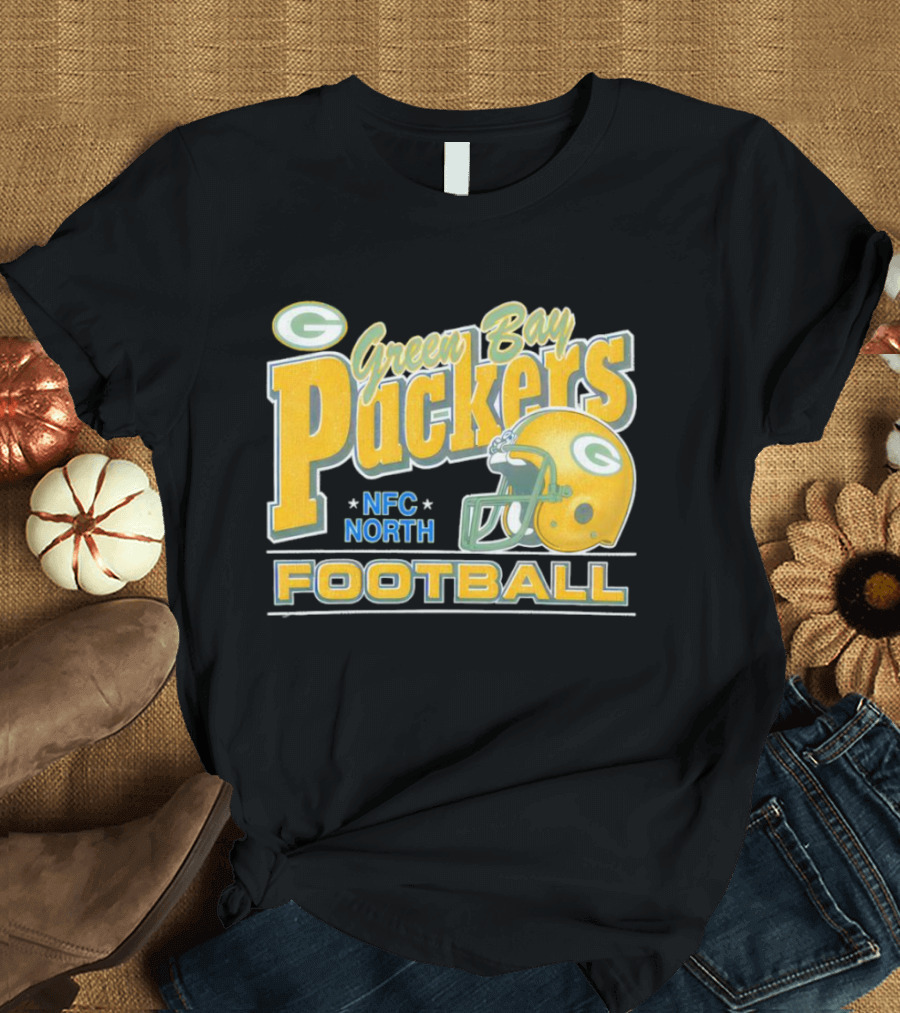 Green Bay Packers NFC North Football Helmet T-Shirt