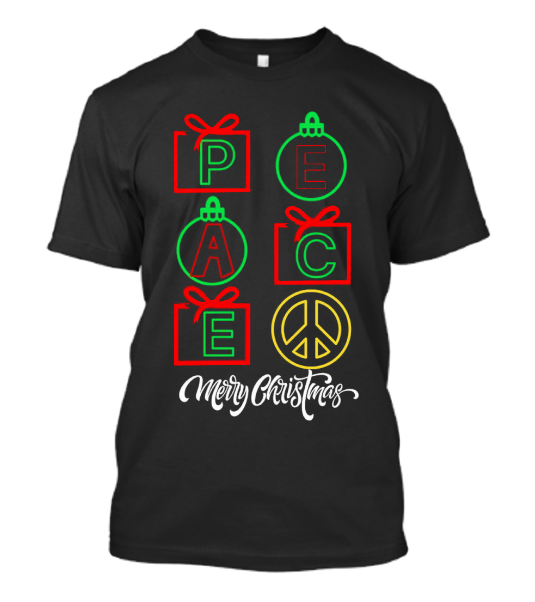 Peace Gift Ornaments Merry Christmas T-Shirt