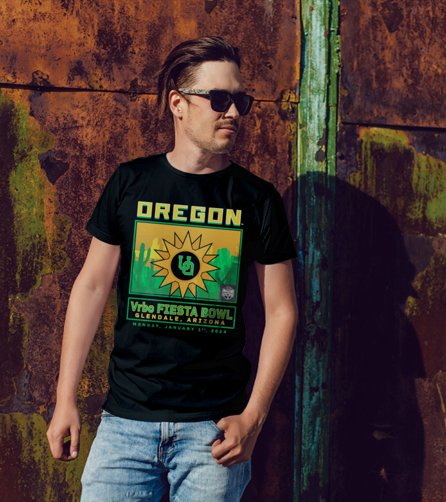 Oregon Ducks Vrbo Fiesta Bowl Glendale Arizona January 1st T-Shirt