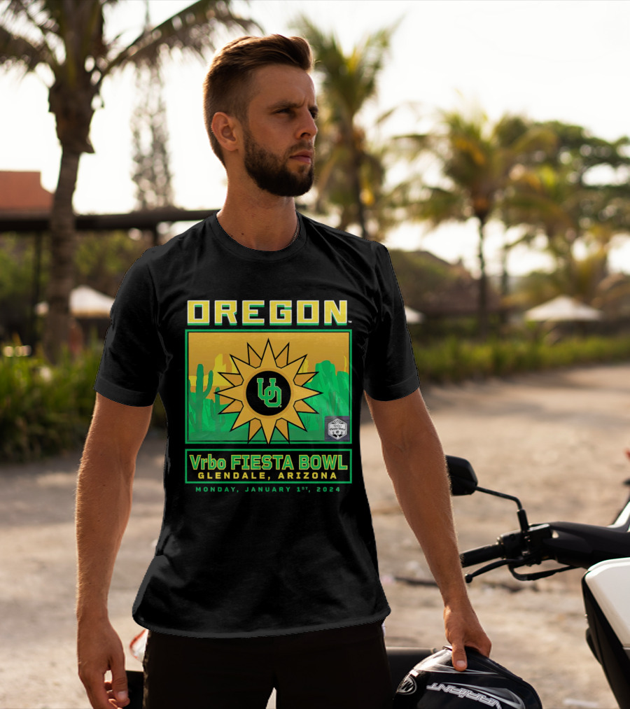 Oregon Ducks Vrbo Fiesta Bowl Glendale Arizona January 1st T-Shirt